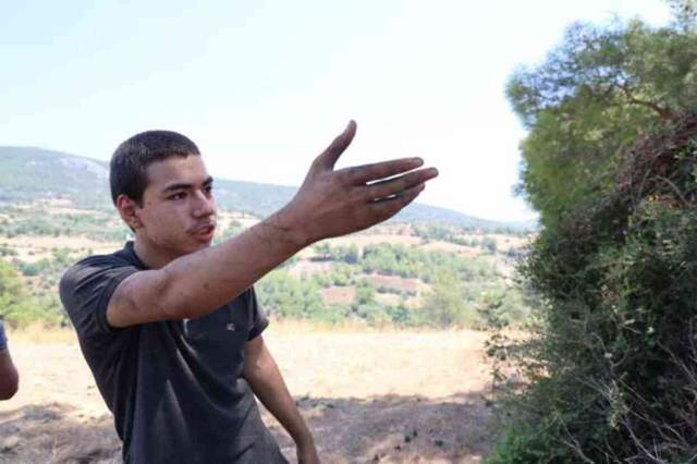 Orman yangınında yuvaları küle döndü! Acılı aile evlerinin yanışını gözyaşları içinde izledi