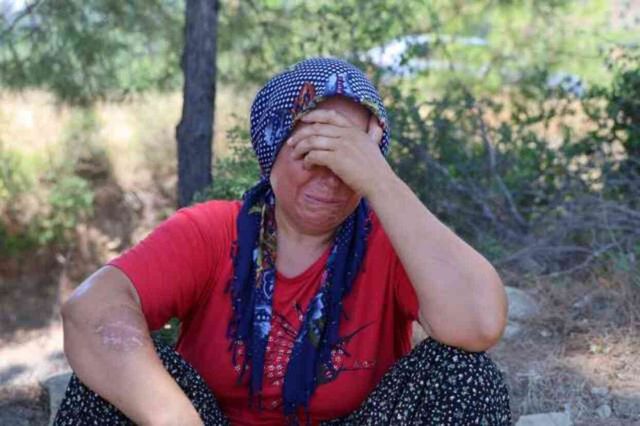 Orman yangınında yuvaları küle döndü! Acılı aile evlerinin yanışını gözyaşları içinde izledi