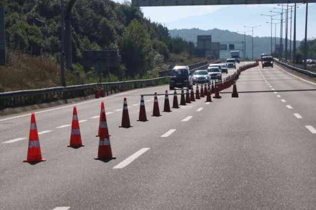 Bolu Dağı Tüneli'nde 50 günlük çalışma! İstanbul yönü trafiğe kapatıldı