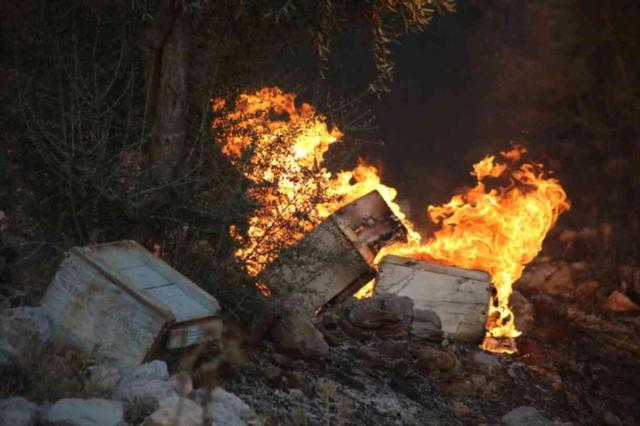 İzmir'deki yangında alevler binaların çatılarına sıçradı