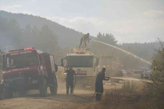 Gerede'deki Orman Yangınına Müdahale Devam Ediyor