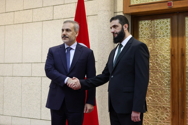 Şam'daki tarihi ziyaret damga vuran kareler