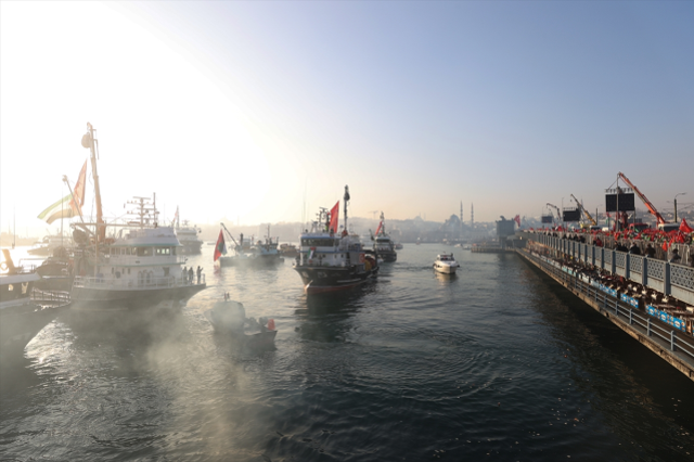 İstanbul'da İsrail Zulmüne Karşı Büyük Yürüyüş Gerçekleşti