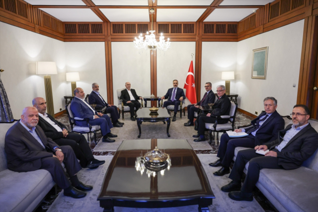 Dışişleri Bakanı Fidan, Hamas heyetiyle görüştü