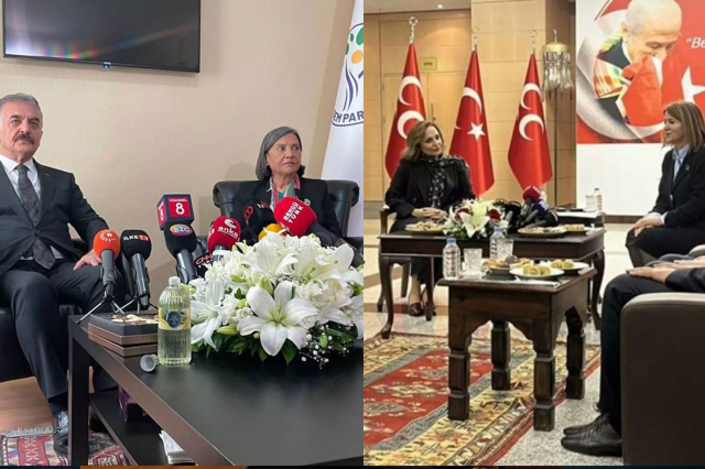 11 yıl sonra ilk! DEM Parti 23 Nisan resepsiyonunda katıldı: MHP ile tokalaştılar