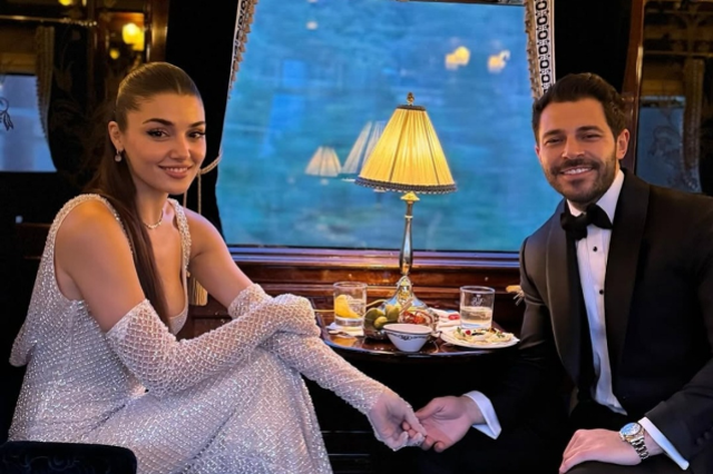 Cannes'da Hande Erçel rüzgarı! Gözler Hakan Sabancı'yı aradı