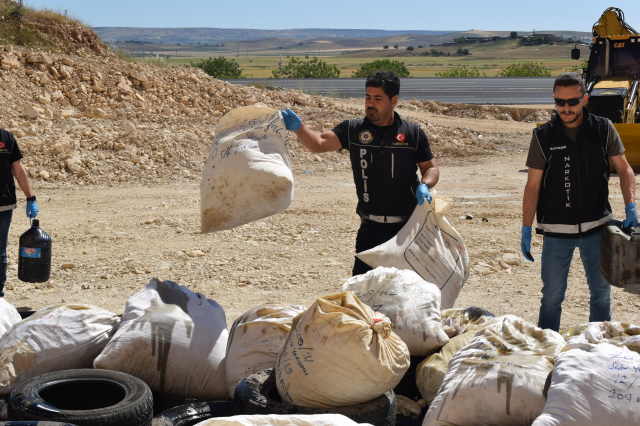 2 ton uyuşturucu yakılarak imha edildi