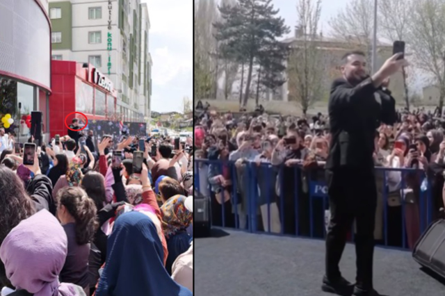 Mustafa Ceceli, mağaza açılışında sevenleriyle buluştu