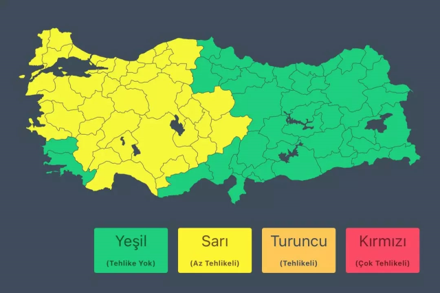 Marmara Bölgesi İçin Kuvvetli Yağış Uyarısı