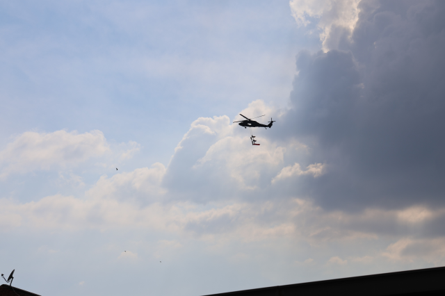 Aydın'da Komandolarla Helikopter Gösterisi