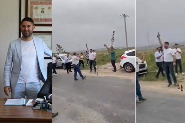 Belediye başkan yardımcı alkol alıp sağa sola ateş açtı, hemen gözaltına alındı