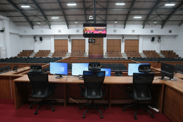 Kartalkaya yangın faciası davası için spor salonu 700 kişilik duruşma salonuna dönüştürüldü