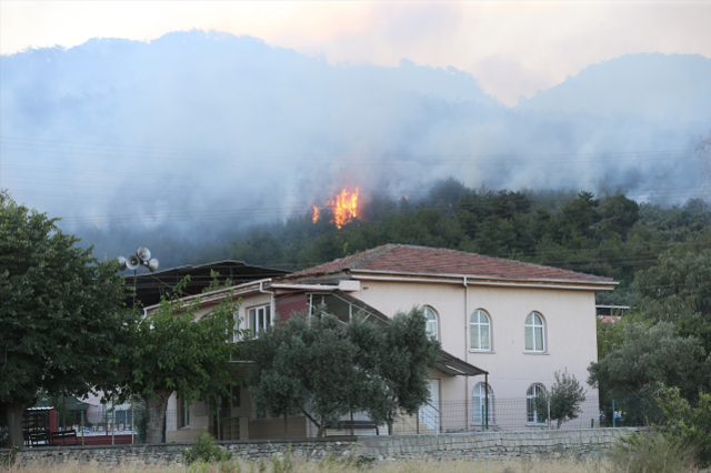 Hatay'da orman yangını 2'nci günde sürüyor