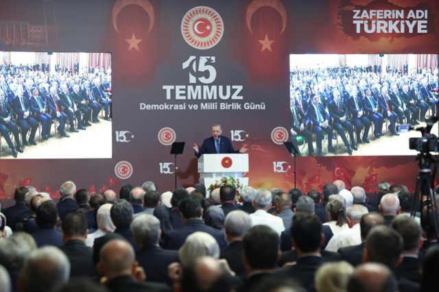 Erdoğan'dan Meclis'te net mesaj: 15 Temmuz destanına çamur atanlar utançla anılacaklar