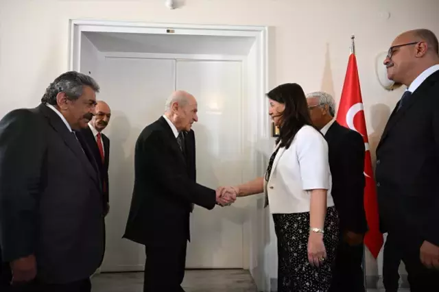 DEM Parti heyeti, MHP lideri ile görüştü: Bahçeli'nin sürece yönelik olumlu görüşlerini dinledik