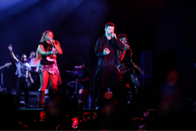 Justin Timberlake konserinden kareler!