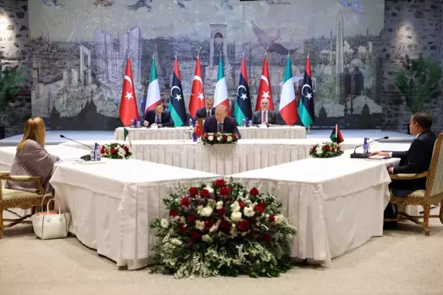 Cumhurbaşkanı Erdoğan, Meloni ve Dibeybe'yi kabul etti