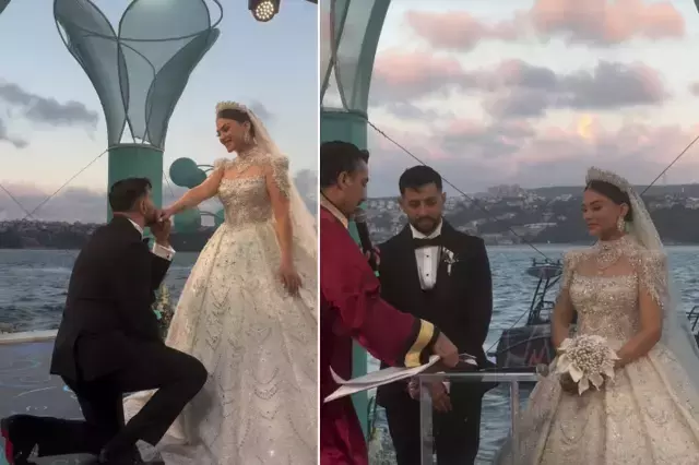 Burak Bulut ve Eda Sakız'ın düğününde yok yok! Kırbaçlı after parti şok etti