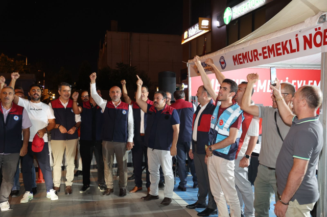 Memur-Sen, 81 ilde toplu sözleşme tekliflerini protesto için çadır kurdu