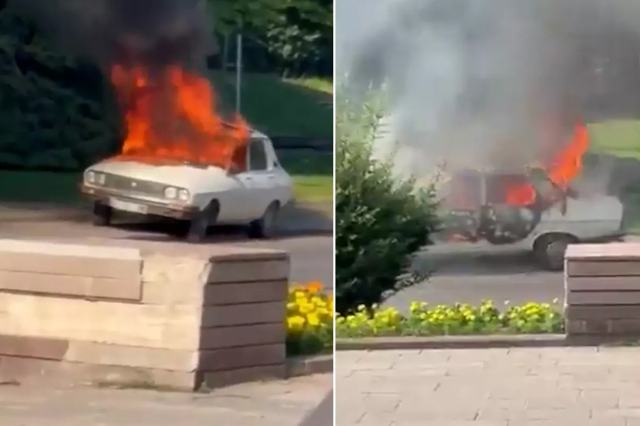 TBMM önünde 'Beyaz Toros' yakan kişi tutuklandı