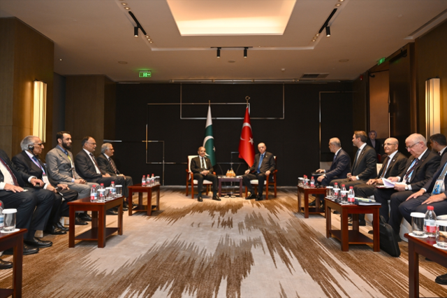 Cumhurbaşkanı Erdoğan, Pakistan Başbakanı Şerif ile görüştü