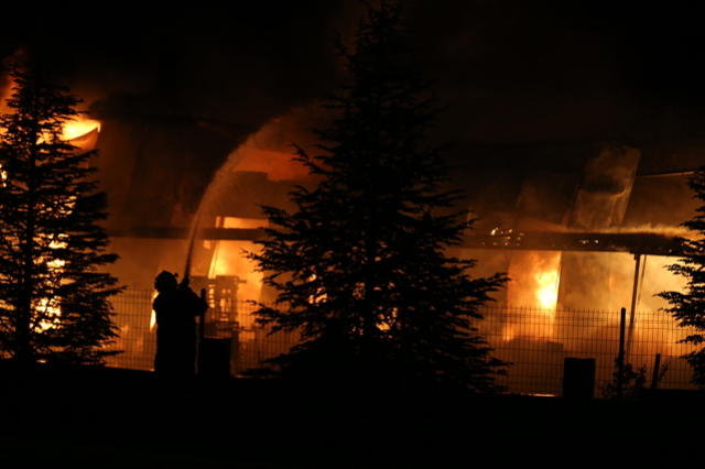 Niğde'de fabrika yangını