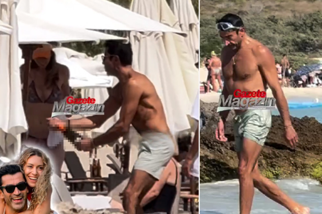 Kenan İmirzalioğlu ve Sinem Kobal'dan ailece tatil molası