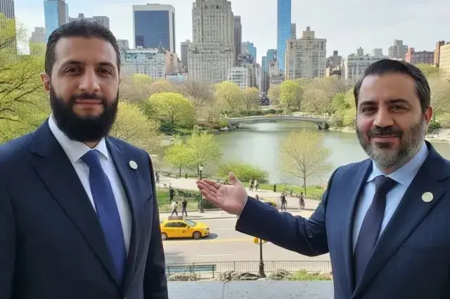 Ahmed Şara ve Suriye heyeti New York'ta