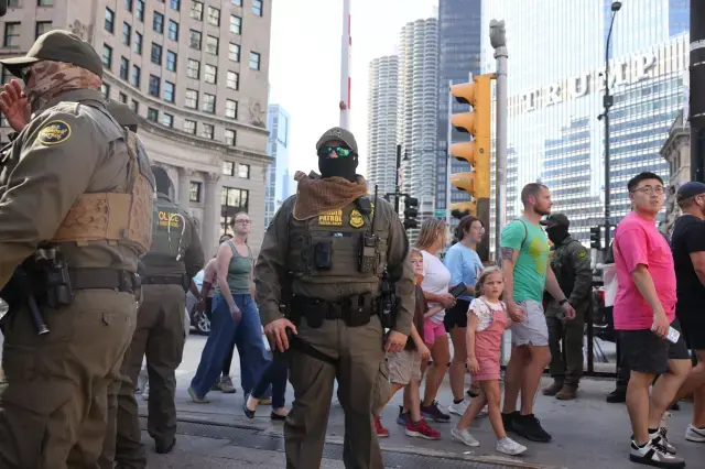 Chicago şehir merkezinde federal ajanların operasyonu