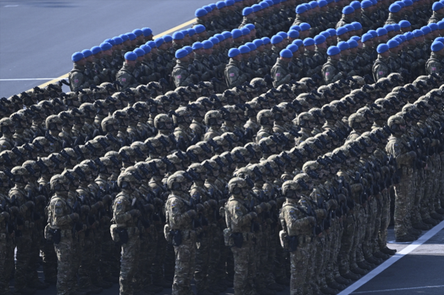 Karabağ Zaferi'nin yıl dönümünde tarihi görüntüler! Erdoğan ve Aliyev'i Türk F-16'larını böyle izledi