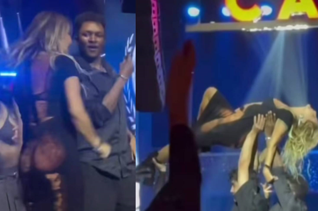 Yonca Evcimik'ten nefes kesen 'Lambada' şovu! Giydiği iddialı elbise olay oldu