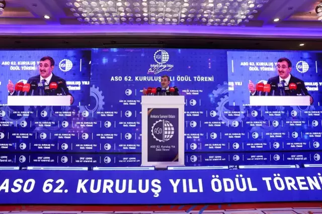 Toplantıda konuşma yapan Cumhurbaşkanı Yardımcısı Cevdet Yılmaz