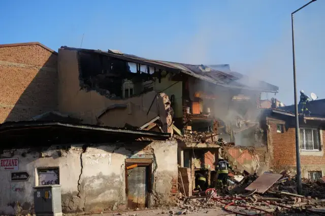 Ekiplerin olay yerindeki müdahale anından görüntü