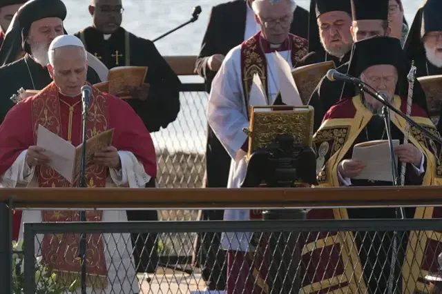 İznik bazilikasındaki ayinden bir görünüm