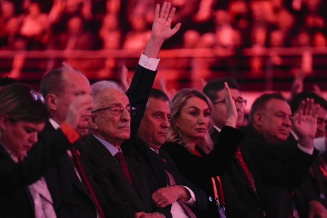 Kurultayda gösterilen video ve dijital içeriklerden bir kare