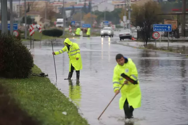 Meteorolojik olayların etkilediği bölgelerden görüntü
