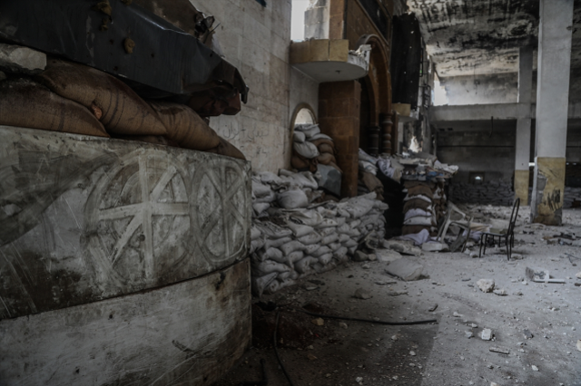 Terör örgütünün askeri karargah olarak kullandığı cami ilk kez görüntülendi