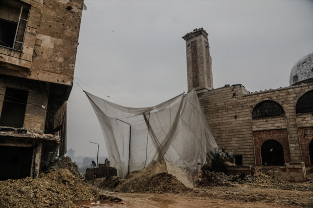 Terör örgütünün askeri karargah olarak kullandığı cami ilk kez görüntülendi