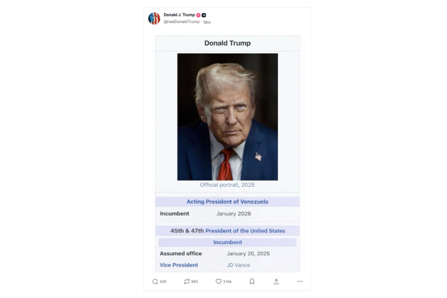 Venezuela Geçici Devlet Başkanı Rodriguez'den Trump'a sert yanıt