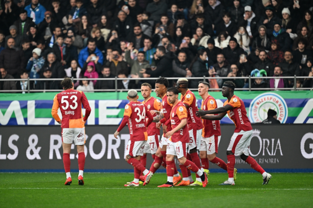 Galatasaray, Rize'de zorlanmadan kazandı
