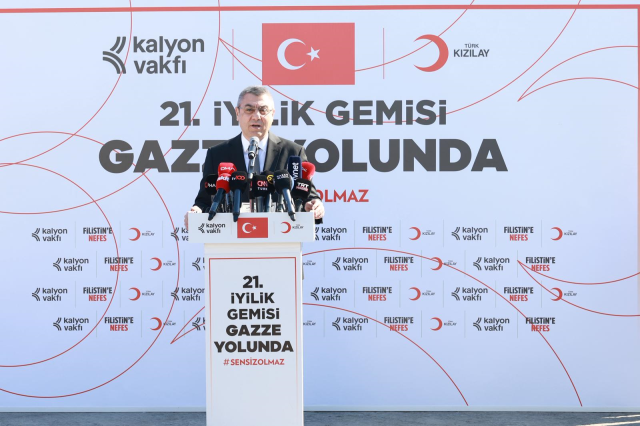 Türk Kızılay Ramazan Ayının İlk Günü Gazze'ye 21'inci İyilik Gemisini Yola Çıkardı