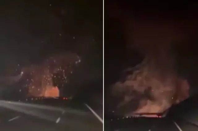 Düşen F-16'dan kafa karıştıran yeni görüntü! Havada 2 kere patlamış