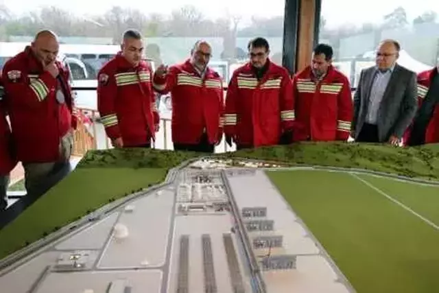 Karadeniz gazının işleneceği tesisinin maketi hazırlandı