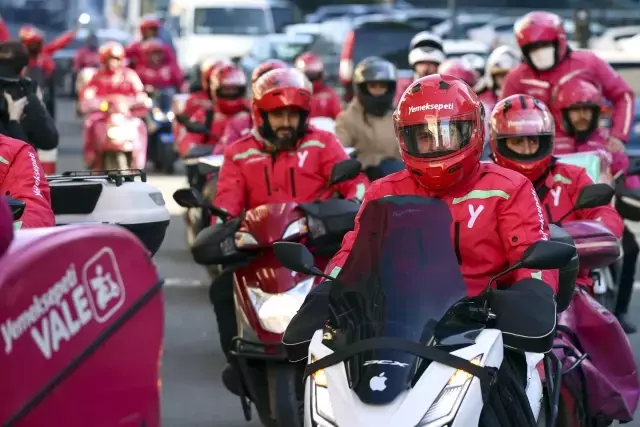 Yemek Sepeti kuryelerinin eylemi 7. gününde! Net 5 bin 500 TL istiyorlar