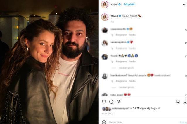 Atiye, gizlice evlendiği eşiyle ilk kez fotoğrafını paylaştı
