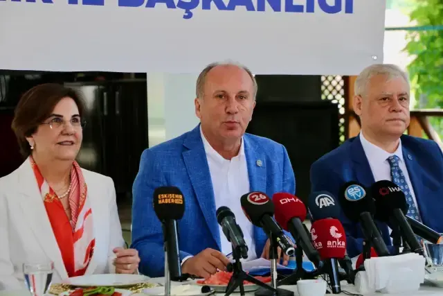 Bu sefer sinirlenmek yerine gülen Muharrem İnce, partisinin yüzde 7'yi geçtiğini açıkladı
