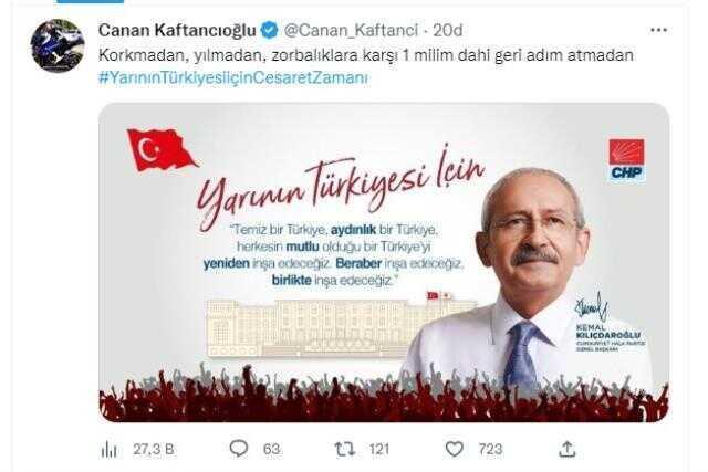 Toplantı biter bitmez paylaşım yapan Canan Kaftancıoğlu, herkesin aklına aynı soruyu getirdi: Aday Kılıçdaroğlu mu?