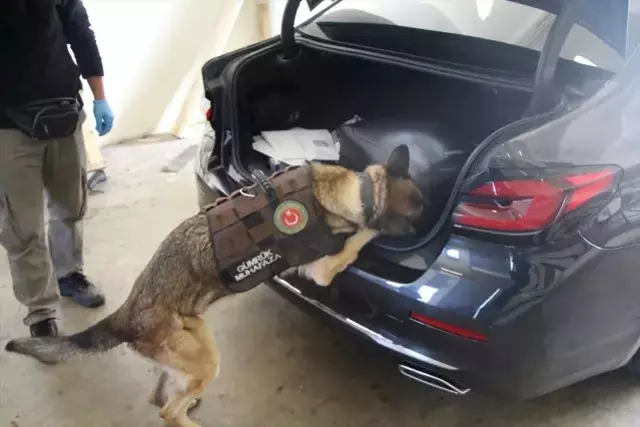 Kapıkule Sınır Kapısı'ndan Türkiye'ye giriş yapan diplomatik araçta 55 kilo kokain yakalandı