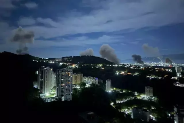 Venezuela'nın başkenti Karakas'ta çok sayıda patlama! ABD basını duyurdu