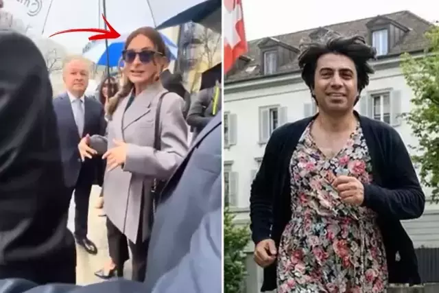 Mihriban Aliyeva'dan muhalif gazeteciye tokat gibi cevap: 'Sen değil miydin kadın kıyafeti giyen?'